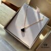 692fc77399f2d84055c88db2 S925 Silver Plated with K Gold Bulgari Divas Dream Series Mother-of-Pearl Fan Pendant Necklace