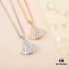 692fc79499f2d84055c88de1 Silver Material 204318 | Xiaoskirt Necklace Z+ | Authentic Bulgari Diva Diamond-Paved Fan Necklace Replica