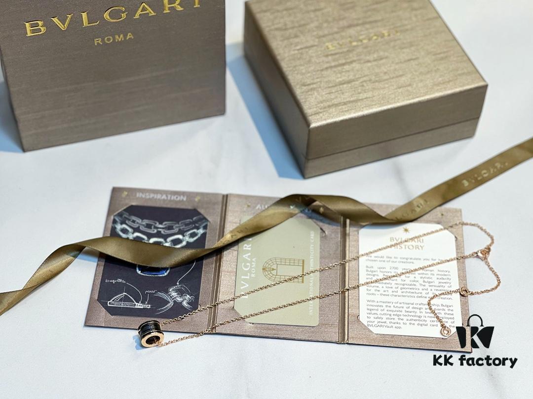 692fc79899f2d84055c88de4 New Arrival Bestseller! BVLGARI Bulgari New Ribbed Black Ceramic Necklace