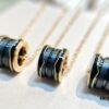 692fc79a99f2d84055c88de8 New Arrival Bestseller! BVLGARI Bulgari New Ribbed Black Ceramic Necklace