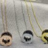 692fc79e99f2d84055c88de9 Bulgari New Legend Ceramic Necklace in Bold Design with 925 Sterling Silver Heavily Plated in 18K Gold