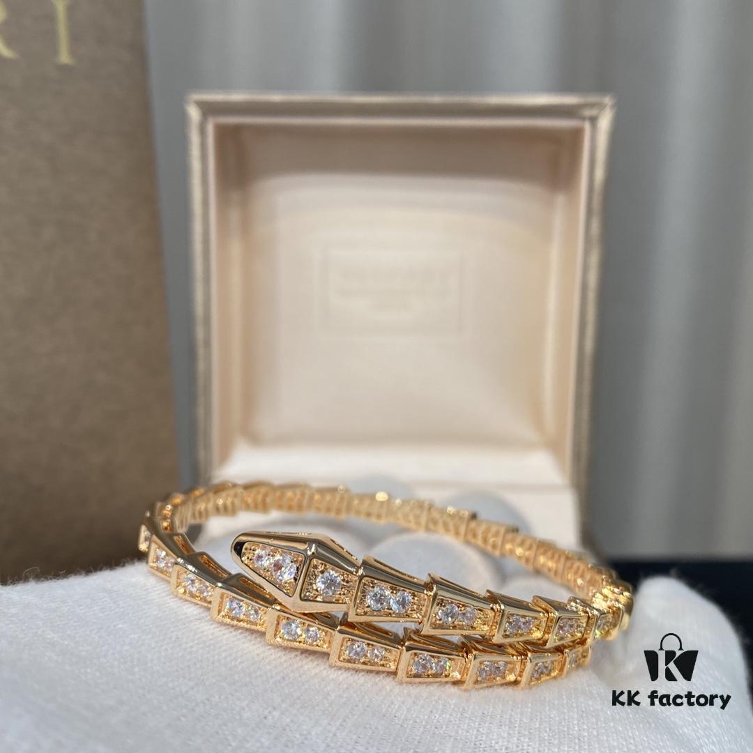 692fc7a799f2d84055c88def BVLGARI Classic Serpenti Bracelet - Luxury Spring Design with Premium V-Gold and Imported Diamonds