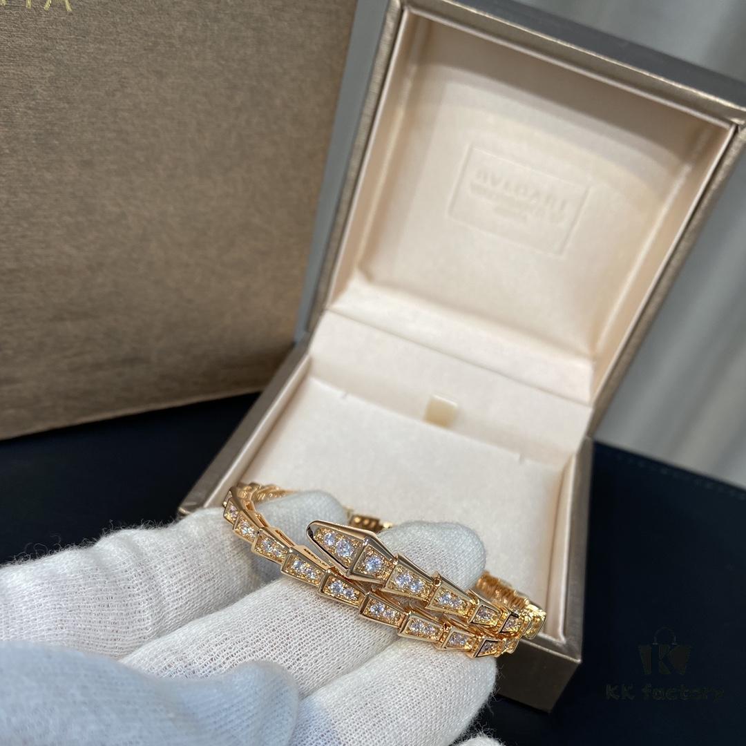 692fc7ab99f2d84055c88df1 BVLGARI Classic Serpenti Bracelet - Luxury Spring Design with Premium V-Gold and Imported Diamonds