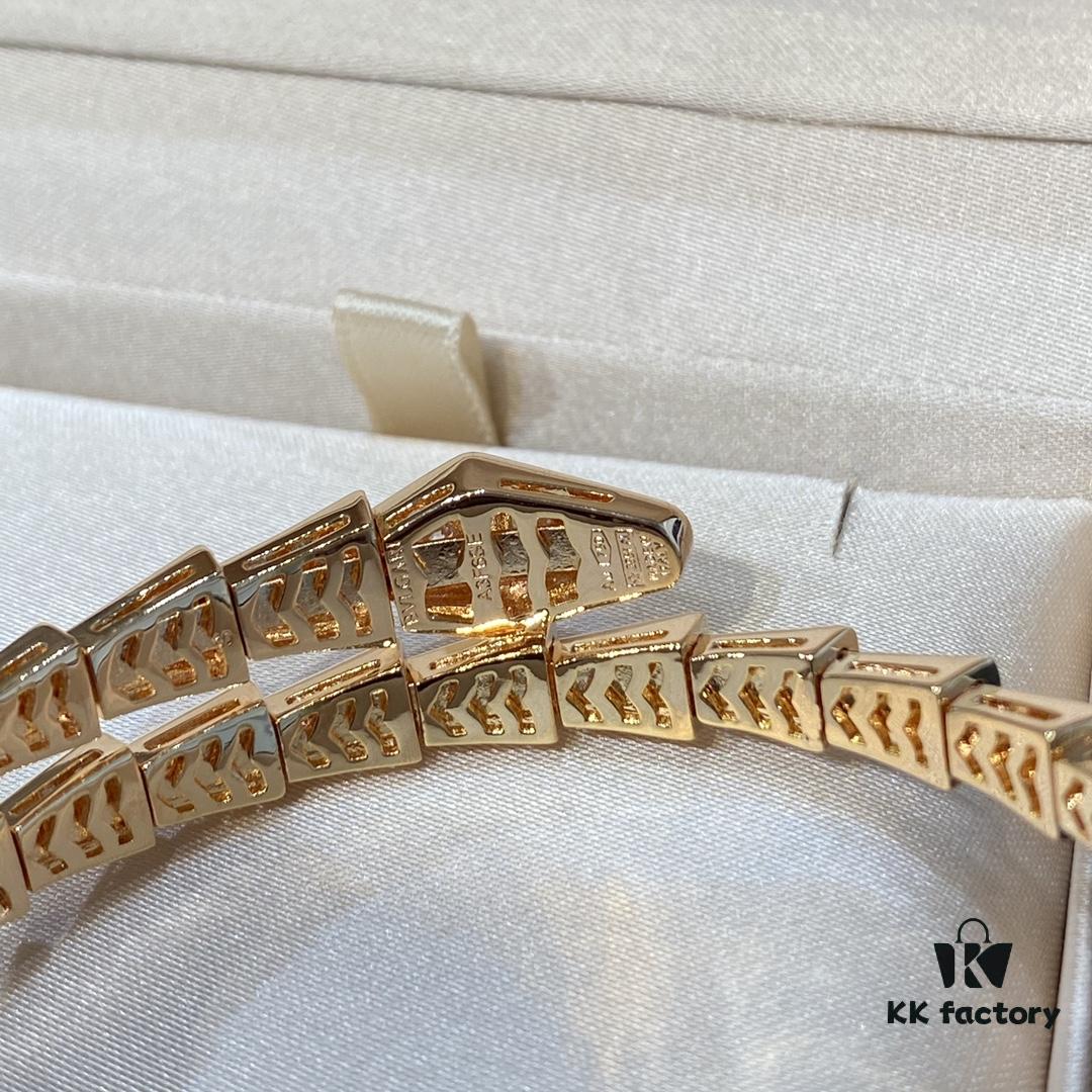 692fc7ac99f2d84055c88df2 BVLGARI Classic Serpenti Bracelet - Luxury Spring Design with Premium V-Gold and Imported Diamonds