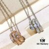 692fc7d299f2d84055c88e24 Bvlgari Serpenti Double Snake Necklace - Premium Craftsmanship, 925 Sterling Silver, Rose Gold & White Gold Plated, Authentic Engraving, High-End Replica