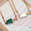 692fc7e799f2d84055c88e4c BVLGARI Bulgari New White Mother-of-Pearl and Malachite Ice-Cream Necklace