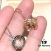 692fc7f199f2d84055c88e56 Bvlgari Serpenti Double Snake Necklace - Premium Craftsmanship, 925 Sterling Silver, Rose Gold & White Gold Plated, Authentic Engraving, High-End Replica