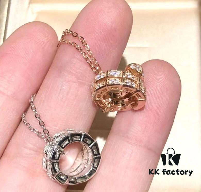 692fc7f199f2d84055c88e56 Bvlgari Serpenti Double Snake Necklace - Premium Craftsmanship, 925 Sterling Silver, Rose Gold & White Gold Plated, Authentic Engraving, High-End Replica