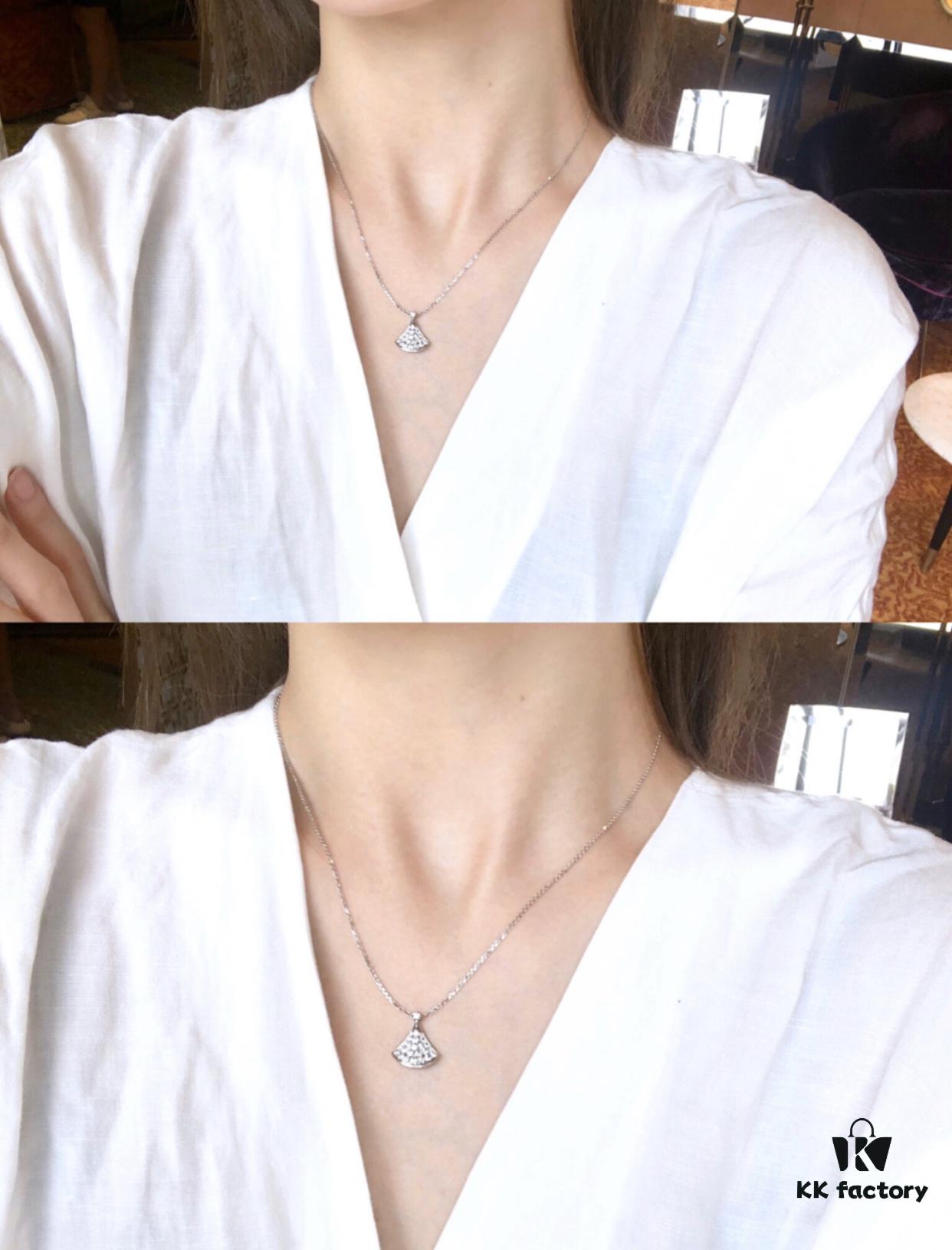 692fc7fb99f2d84055c88e67 BV Dress Necklace Full Diamond Small Size, Diva'dream New Colorway, Classic Design