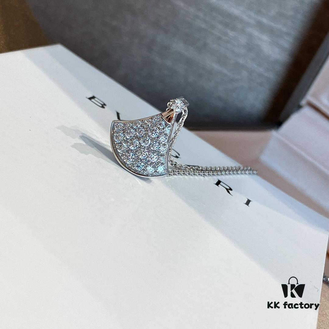 692fc7fe99f2d84055c88e6c BV Dress Necklace Full Diamond Small Size, Diva'dream New Colorway, Classic Design