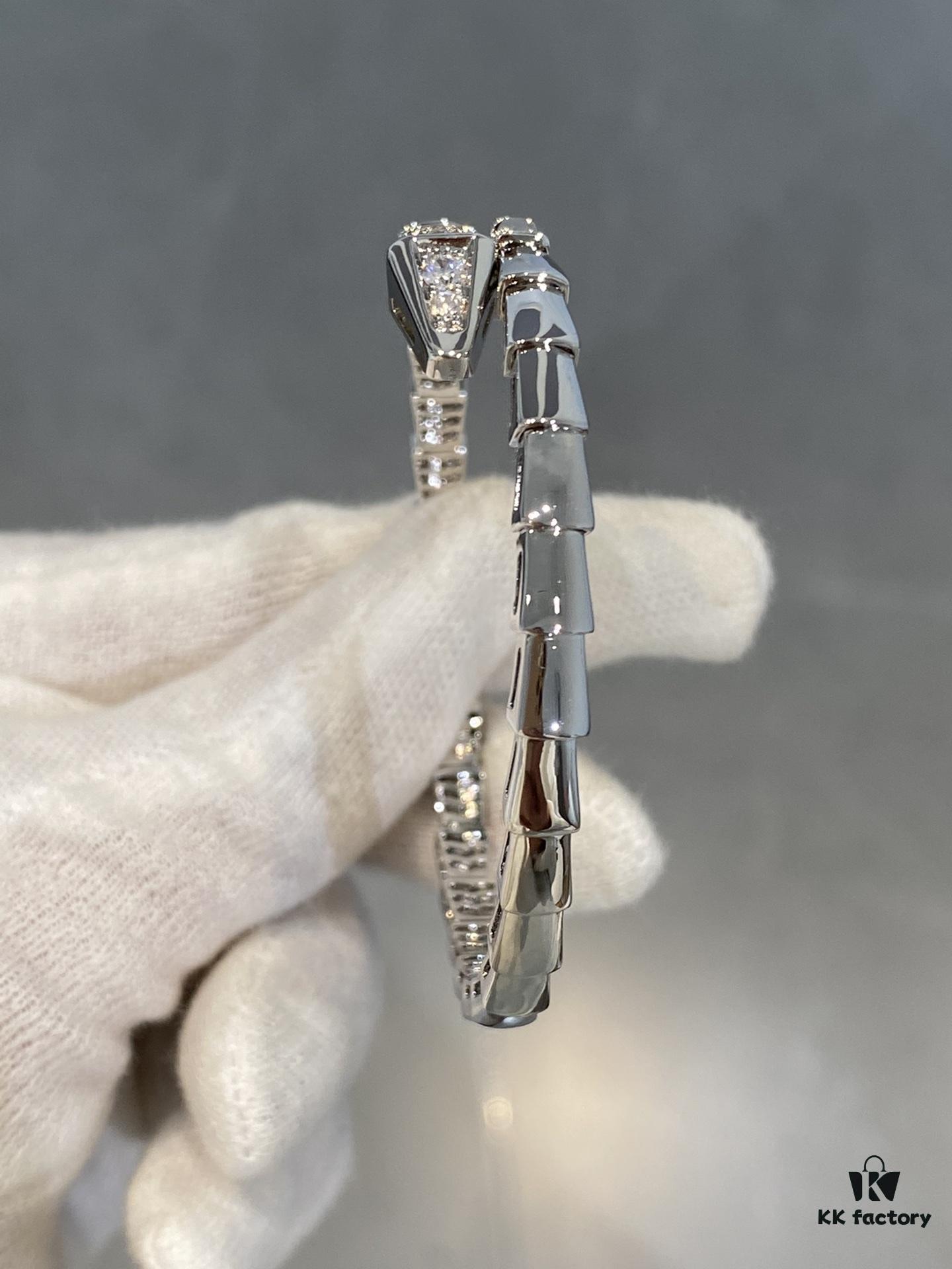 Bvlgari New Arrival Diamond-Set Serpenti Snake Bracelet