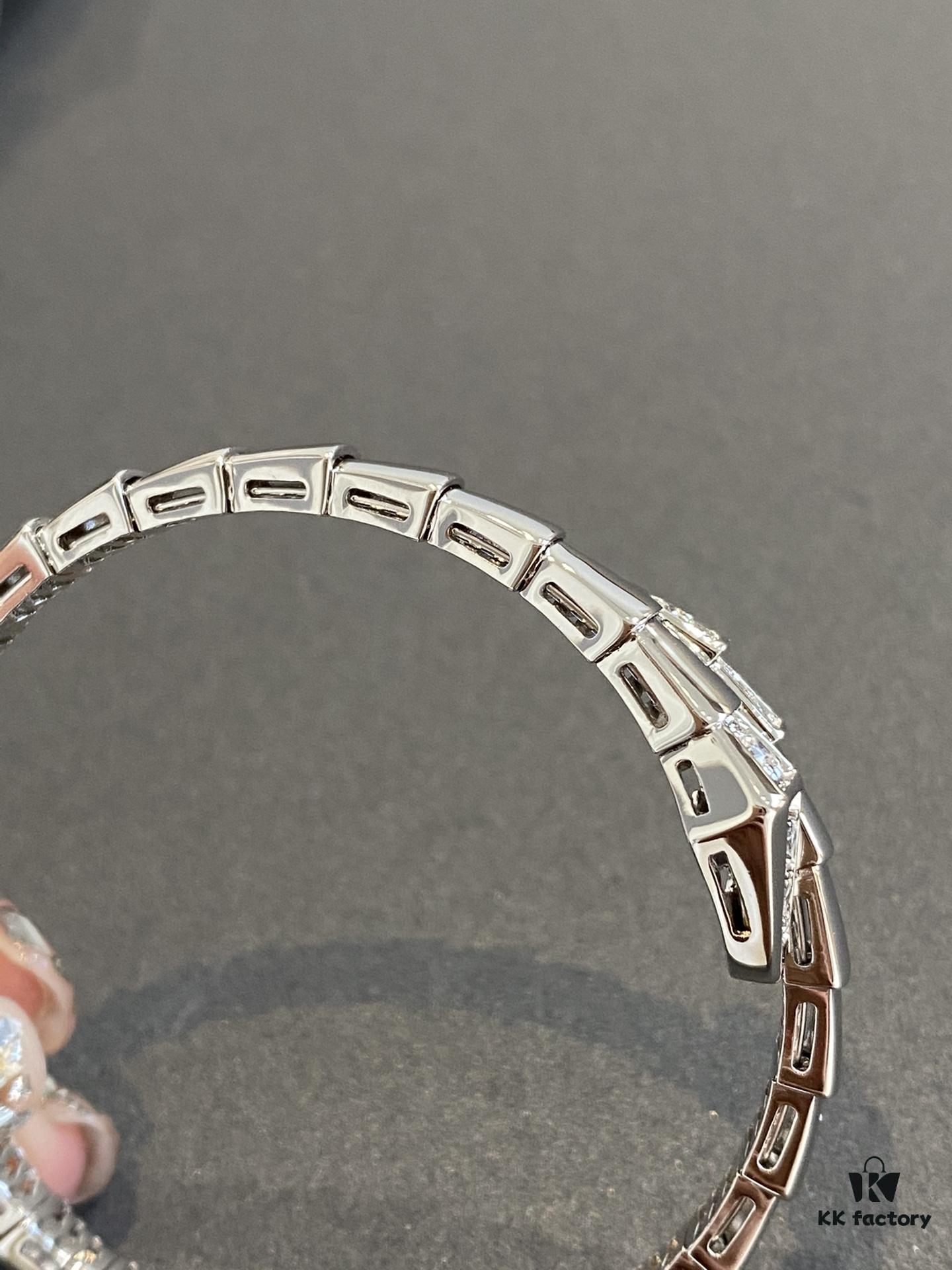 Bvlgari New Arrival Diamond-Set Serpenti Snake Bracelet
