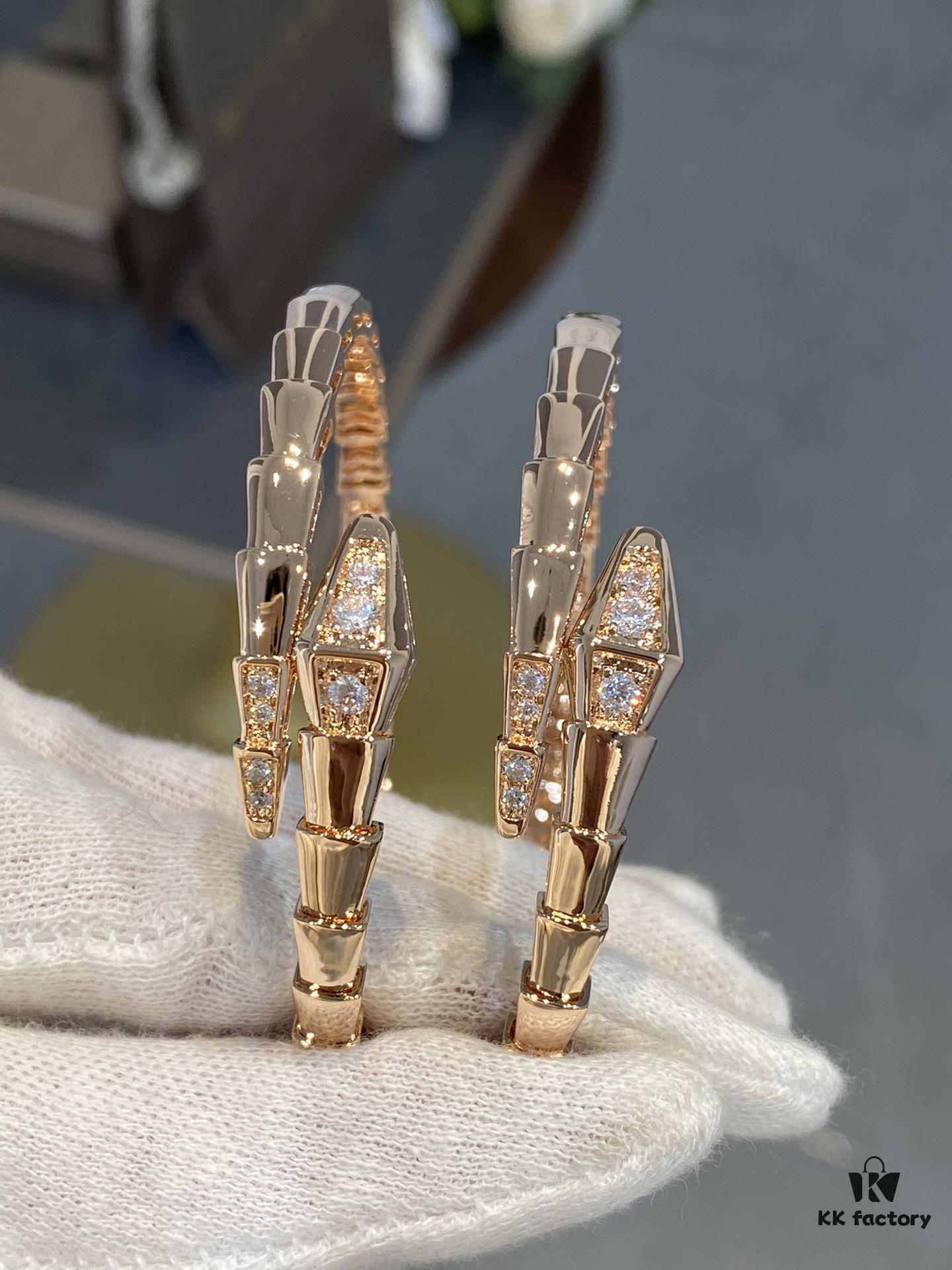 692fc80c99f2d84055c88e80 Bvlgari New Serpenti Snake Bracelet with Diamond-Set Head and Tail