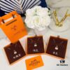 692fc85b99f2d84055c88f0b Hermes HERMES Bag Pendant Necklace, 925 Sterling Silver Plated with 18K Gold, Full Diamond and Logo Design, Available in Gold, Rose Gold, and Silver