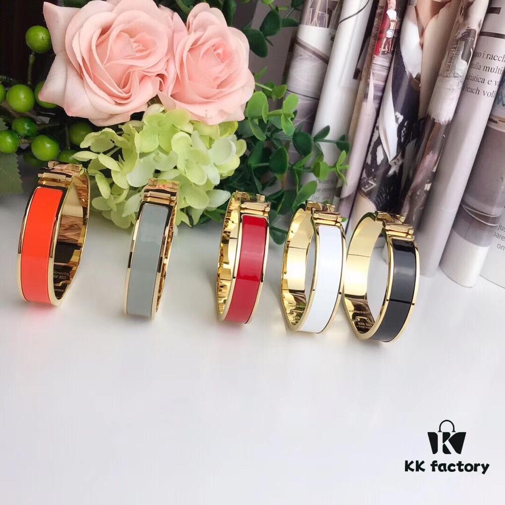 692fc85f99f2d84055c88f0e Bestselling Hermès H Cuff Bracelet! One Size Fits Most (17), 5 Colors Available – Must-Have Stylish Accessory, Universally Flattering, Perfect for Any Style, Hand Shape or Wrist Size! Wear Solo or Stacked for Instant Elegance! Red, White, Black, Orange, Light Green – Each Enamel Hue Paired with Rose Gold or Yellow Gold Edging Offers a Luxurious, Eye-Catching Look.