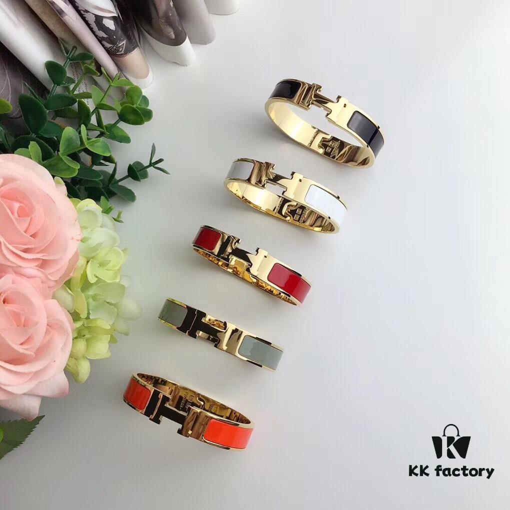 692fc86299f2d84055c88f14 Bestselling Hermès H Cuff Bracelet! One Size Fits Most (17), 5 Colors Available – Must-Have Stylish Accessory, Universally Flattering, Perfect for Any Style, Hand Shape or Wrist Size! Wear Solo or Stacked for Instant Elegance! Red, White, Black, Orange, Light Green – Each Enamel Hue Paired with Rose Gold or Yellow Gold Edging Offers a Luxurious, Eye-Catching Look.