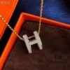 692fc86b99f2d84055c88f21 Hermes Essential Color Enamel Necklace, Curved Design by Paloma Picasso