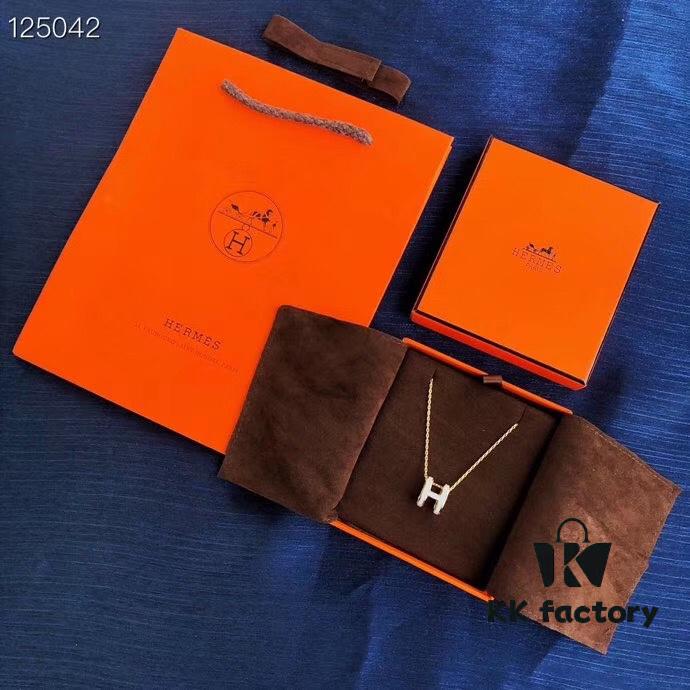 692fc86b99f2d84055c88f22 Hermes Essential Color Enamel Necklace, Curved Design by Paloma Picasso