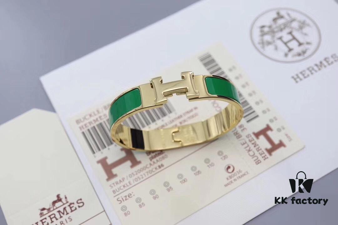 HERMES Enamel H Bracelet