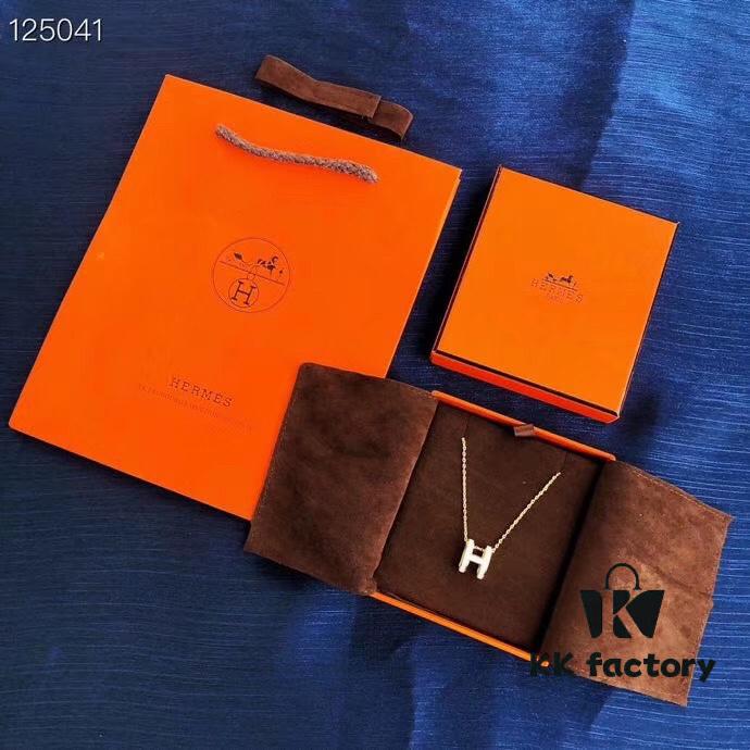 692fc87399f2d84055c88f32 Hermes Essential Color Enamel Necklace, Curved Design by Paloma Picasso
