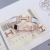 692fc87399f2d84055c88f33 HERMES Enamel H Bracelet - Rose Gold Edge