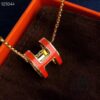 692fc87599f2d84055c88f37 Hermes Essential Color Enamel Necklace, Curved Design by Paloma Picasso