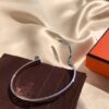Hermès Kelly White Gold Half-Diamond Bracelet