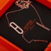 692fc88099f2d84055c88f4b Hermes Pig Nose Necklace, High-End Custom V Gold Plated with 0.5 Thick Gold Coating