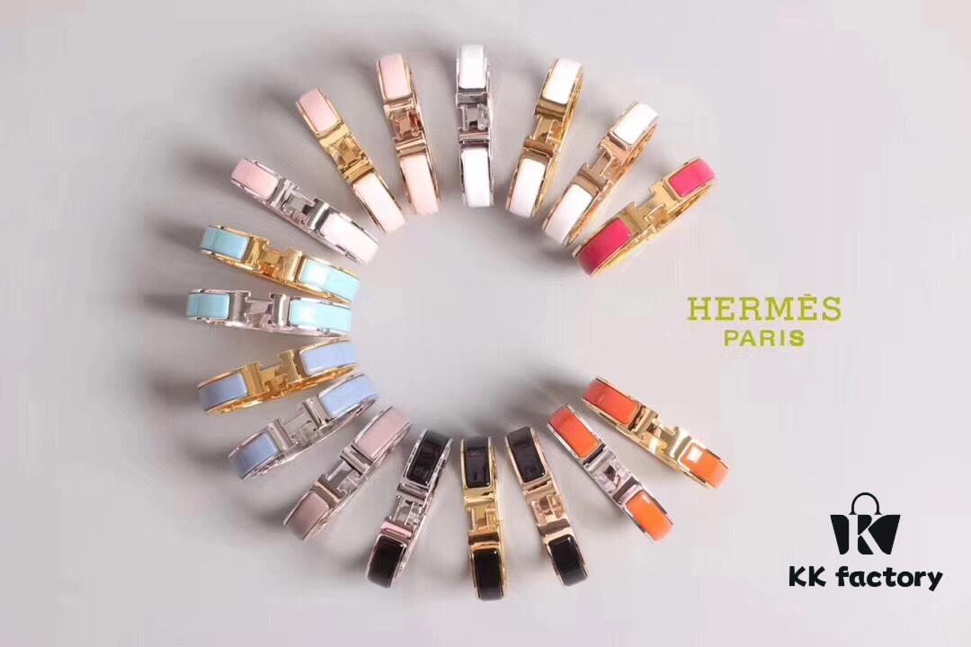 692fc88a99f2d84055c88f5d High Version 🎈 1:1 Original HERMES CLIC Enamel H Bracelet