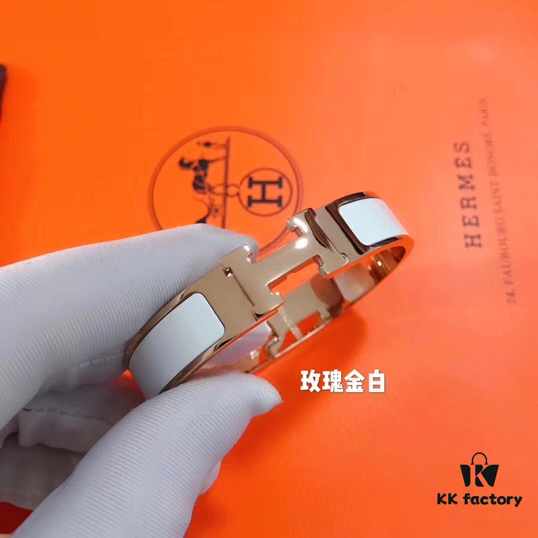 692fc88a99f2d84055c88f60 High Version 🎈 1:1 Original HERMES CLIC Enamel H Bracelet
