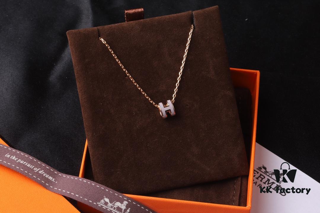 692fc8b099f2d84055c88fa2 Hermès Mini Pop H Series Necklace, Top Perfect Version, In and Out of Boutique with Ease