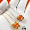 692fc8bc99f2d84055c88fb7 Mini POP Hermès H Necklace, Each with Unique Code, Mijin Electroplating! Hermès Enamel Curved H Necklace, Gold, Rose Gold, and White Gold Chain Options, Official Store Logo Anti-Counterfeit Tag