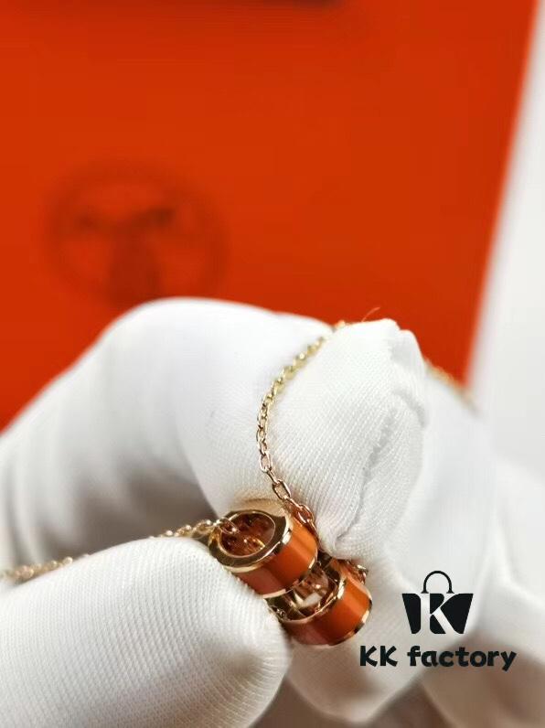 692fc8be99f2d84055c88fb9 Mini POP Hermès H Necklace, Each with Unique Code, Mijin Electroplating! Hermès Enamel Curved H Necklace, Gold, Rose Gold, and White Gold Chain Options, Official Store Logo Anti-Counterfeit Tag