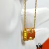 692fc8c299f2d84055c88fbd Mini POP Hermès H Necklace, Each with Unique Code, Mijin Electroplating! Hermès Enamel Curved H Necklace, Gold, Rose Gold, and White Gold Chain Options, Official Store Logo Anti-Counterfeit Tag