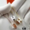 692fc8c399f2d84055c88fbe Mini POP Hermès H Necklace, Each with Unique Code, Made in China Electroplating! ! ! ! ‼ ‼ Hermès Enamel Curved H Necklace, Currently Sold at Official Stores for Over ,000❗ In Stock❗ The 2017 Version Replaced the Original Steel Wire Choker with a Chain, Offering a More Graceful Drape. Available in Gold, Rose Gold, and White Gold Chain Options, with Corresponding Enamel H Pendant Framed in Matching Tones. Comes with Exclusive Store Logo Anti-Counterfeit Tag ❤❤8365075