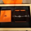 692fc8d099f2d84055c88fda Hermes Farandole Gold-Plated Pig Nose Bracelet