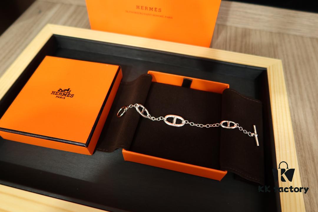 692fc8d199f2d84055c88fdc Hermes Farandole Gold-Plated Pig Nose Bracelet