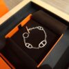 692fc8d299f2d84055c88fdd Hermes Farandole Gold-Plated Pig Nose Bracelet