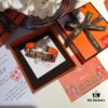 Hermès New H-Initial Enamel Bangle Bracelet