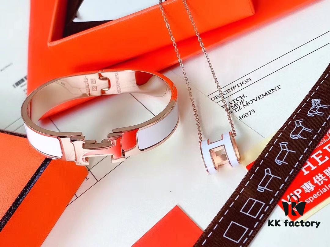 692fc8fa99f2d84055c8902e Hermès Bracelet + H Necklace Set (Two Sets, Original Packaging & Free Shipping)