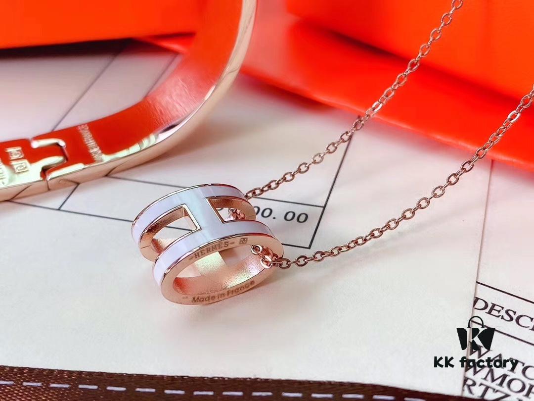 692fc8fd99f2d84055c89037 Hermès Bracelet + H Necklace Set (Two Sets, Original Packaging & Free Shipping)