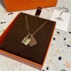 692fc90599f2d84055c89045 Hermès O'Kelly Lock Necklace, Premium Brass with Thick Gold Plating, Adjustable Chain Length, Multiple Colors Available for Versatile Styling