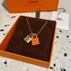 692fc90699f2d84055c89048 Hermès O'Kelly Lock Necklace, Premium Brass with Thick Gold Plating, Adjustable Chain Length, Multiple Colors Available for Versatile Styling