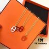 692fc90b99f2d84055c89053 Hermes Pig Nose Necklace, High-End Custom Full S925 Silver Plated with Gold