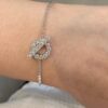 692fc91599f2d84055c8906a Hermes Finesse Series, Little Q, New Silver Color, Y-Shaped Necklace and Bracelet
