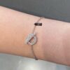 692fc91599f2d84055c8906c Hermes Finesse Series, Little Q, New Silver Color, Y-Shaped Necklace and Bracelet