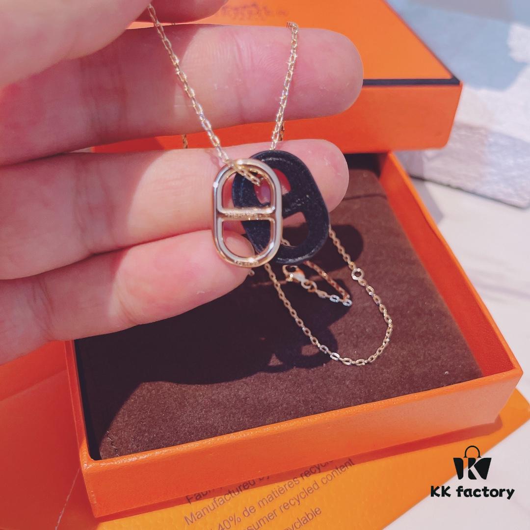 692fc91c99f2d84055c8907a Hermès Calfskin Necklace