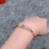 692fc92599f2d84055c8908c New Arrival Hermès Kelly Series Bracelet, Pure Silver with Thick Gold Plating, Standard 18K Rose Gold Tone, Lightweight and Elegant Design, Iconic Kelly Lock Closure, A Must-Have Accessory for Stylish Women