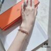 692fc92799f2d84055c89091 New Arrival Hermès Kelly Series Bracelet, Pure Silver with Thick Gold Plating, Standard 18K Rose Gold Tone, Lightweight and Elegant Design, Iconic Kelly Lock Closure, A Must-Have Accessory for Stylish Women