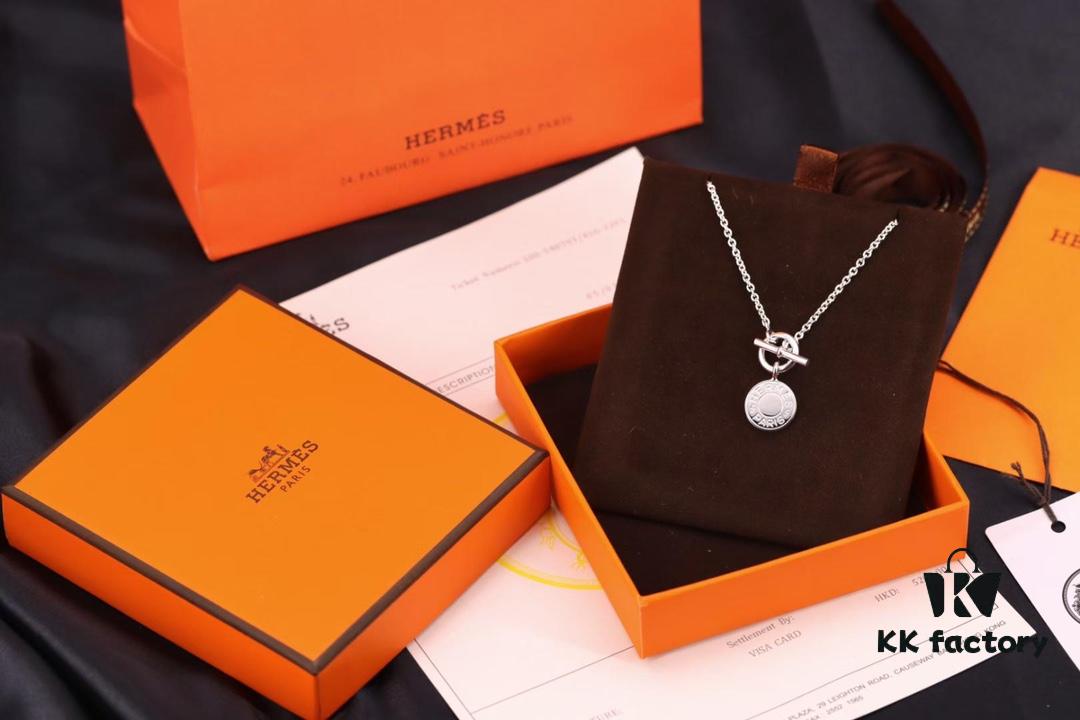 692fc92999f2d84055c89094 Hermes Disc Pin Buckle Necklace, Hermes Pig Nose Pin Buckle Necklace, Hermes Birkin Bag Pin Buckle Necklace